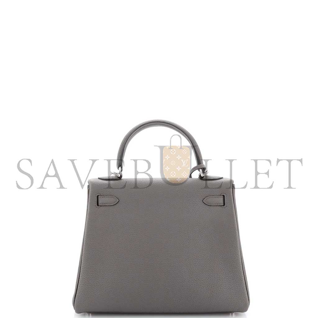 HERMÈS MASTER KELLY 28 TOGO WITH PALLADIUM HARDWARE (28*22*10cm)